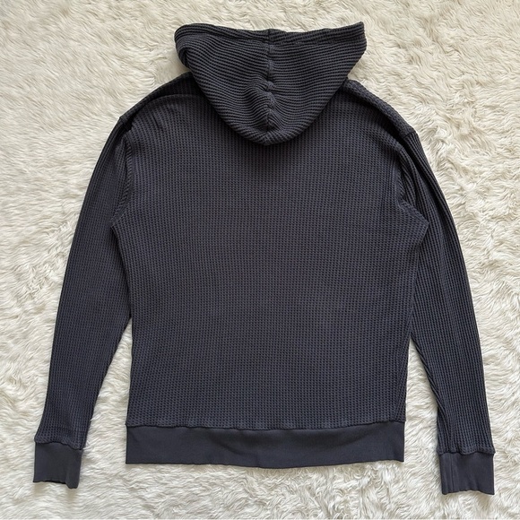 Feat Clothing Mens TreeCell Waffle Hoodie Long Sleeve Gray L - Picture 4 of 12